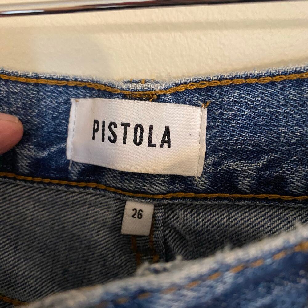PISTOLA Presley High Rise Roller Blue Jeans in Alternatives Size 26 - Picture 5 of 10